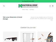 Tablet Screenshot of materialized.com